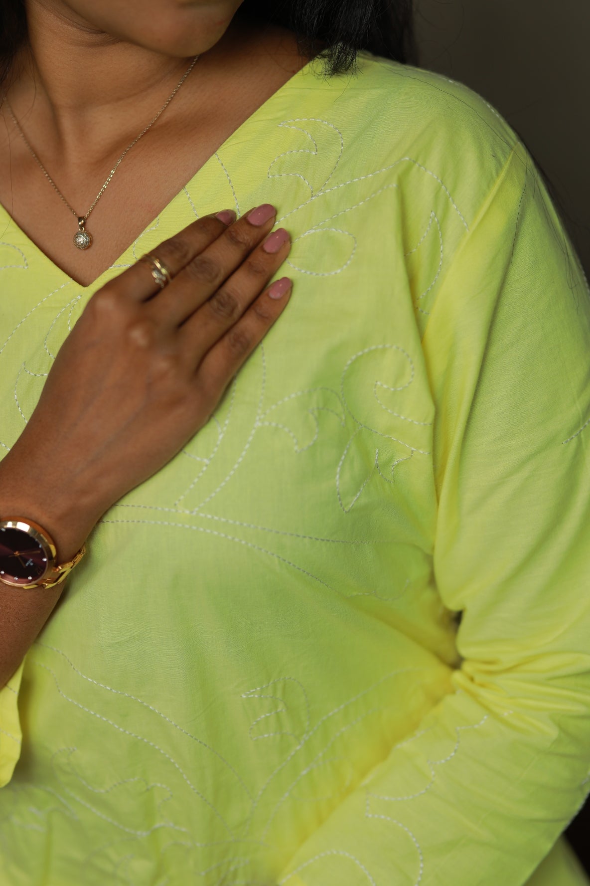 Lemon Yellow Vibrant Colour Pure cotton co ord set (2 set )