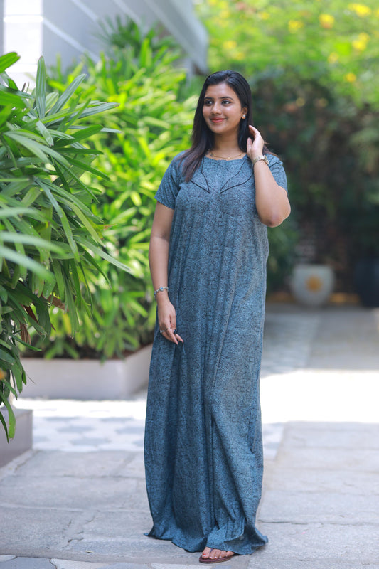 Grey with Black Digital design Piping zip Height-60