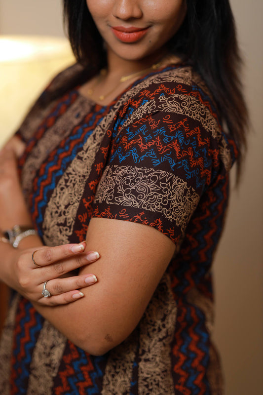 Brown With dark brown  Design without Zip  Hight- 60
