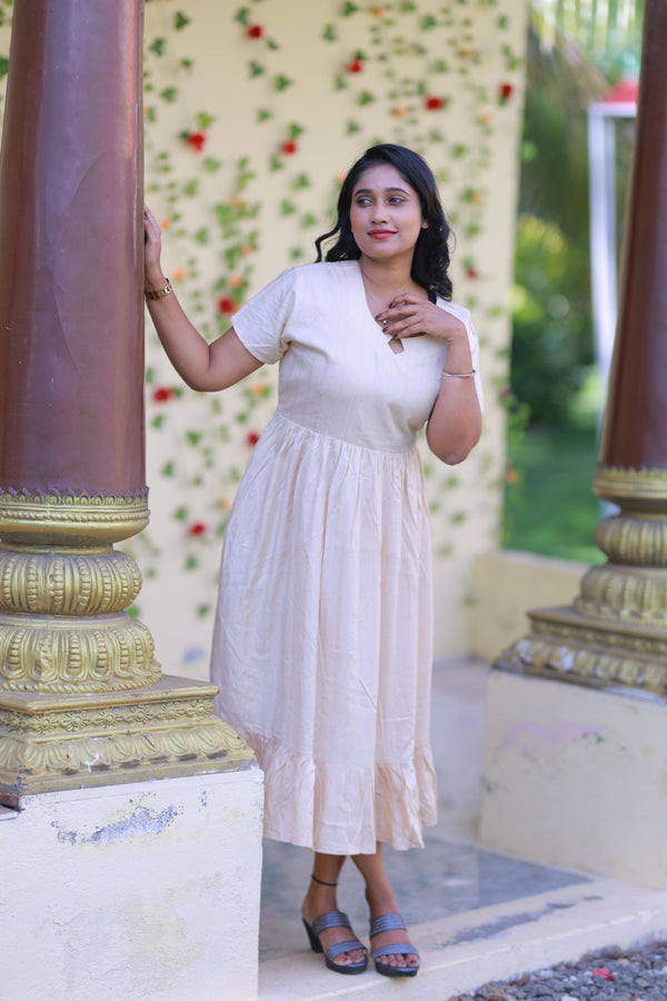 Sanda Midi Length Without zip frock