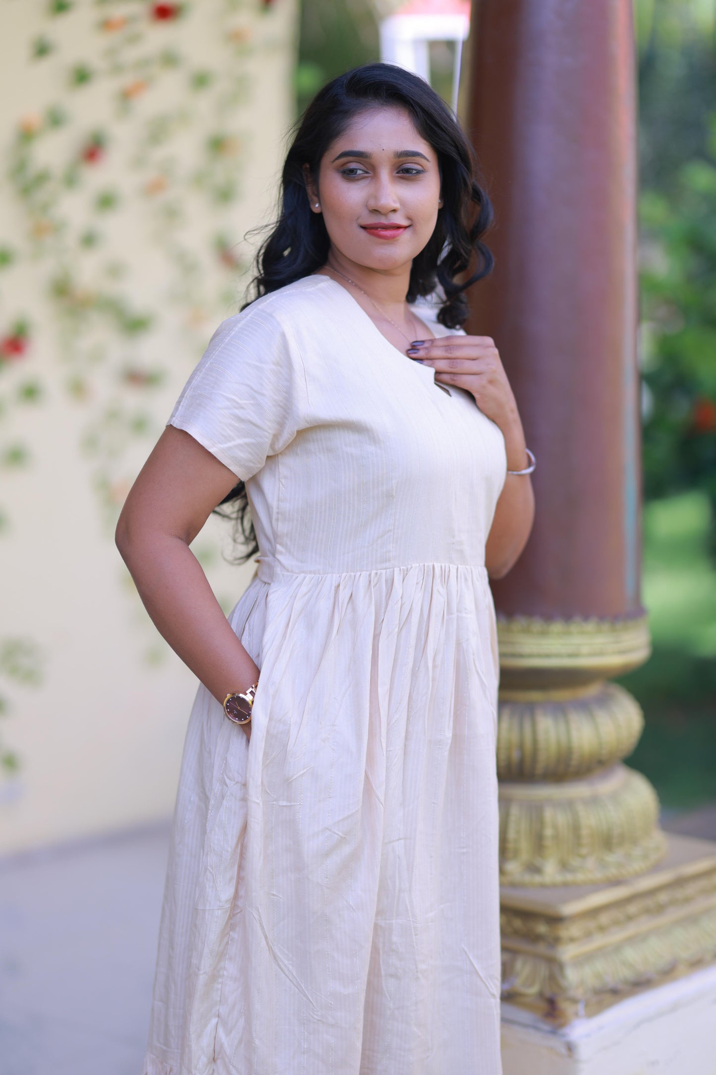 Sanda Midi Length Without zip frock