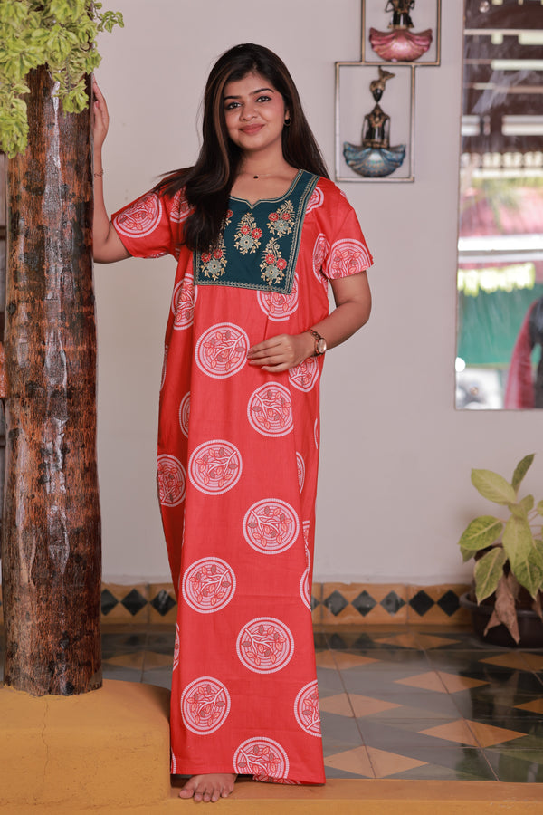 Embroidery Nighties AHA Nightwears Embroidery Nighties AHA Nightwears